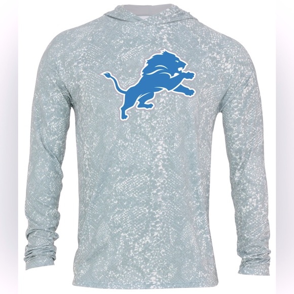 Zubaz Other - NWT [Zubaz] Detroit Lions NFL Lightweight Performance Pullover Grey Mens Large